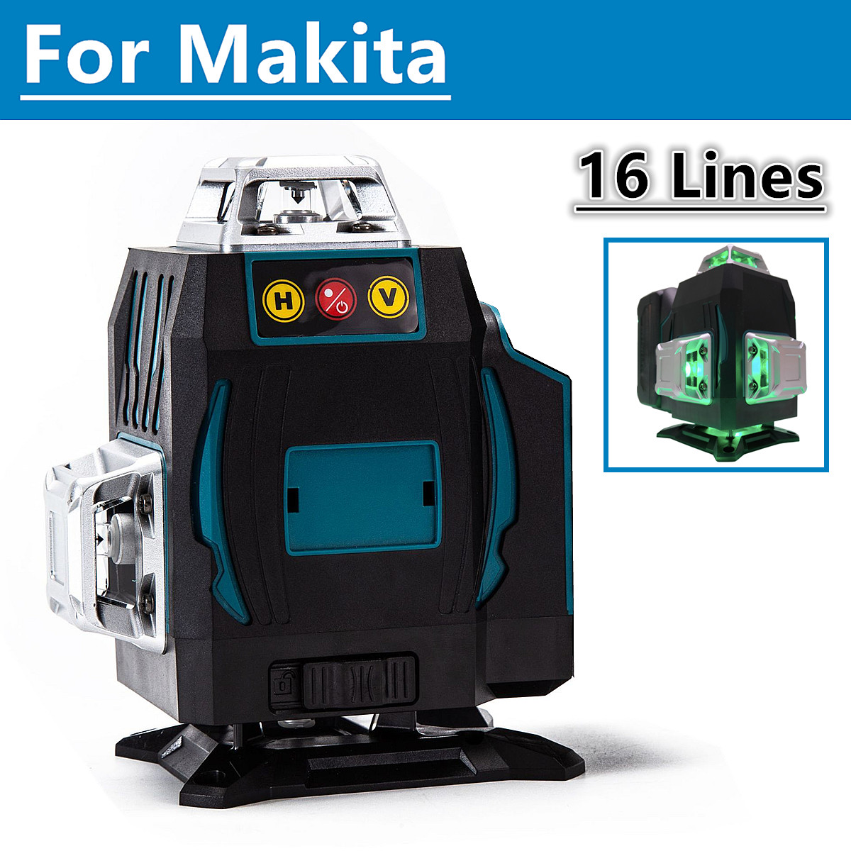 For Makita 18V Battery 16 Line - Laser Level 16 Lines 4D Green recension och pris