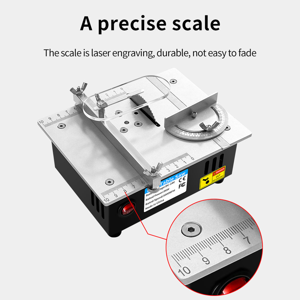 DC24V Household Miniature Wood - Mini Table Saw For Woodworking recension och pris