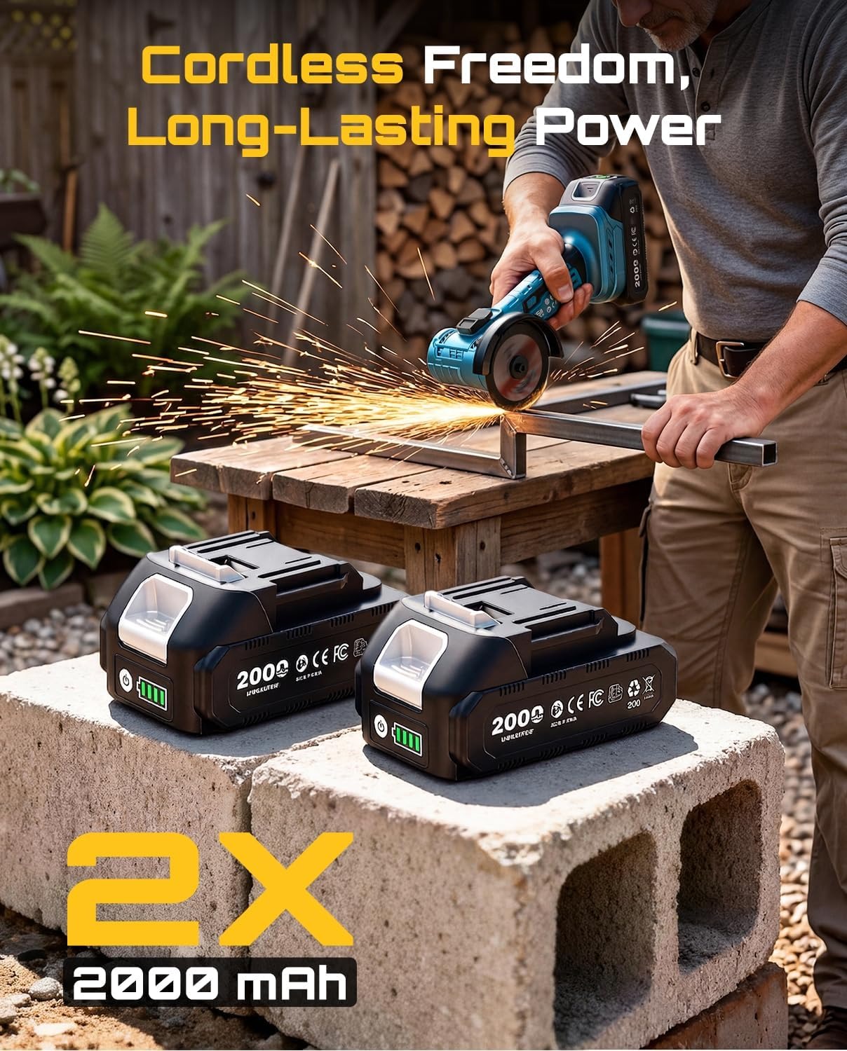 SEESII Cordless Mini Angle Gri - Brushless Angle Grinder Battery Powered recension och pris
