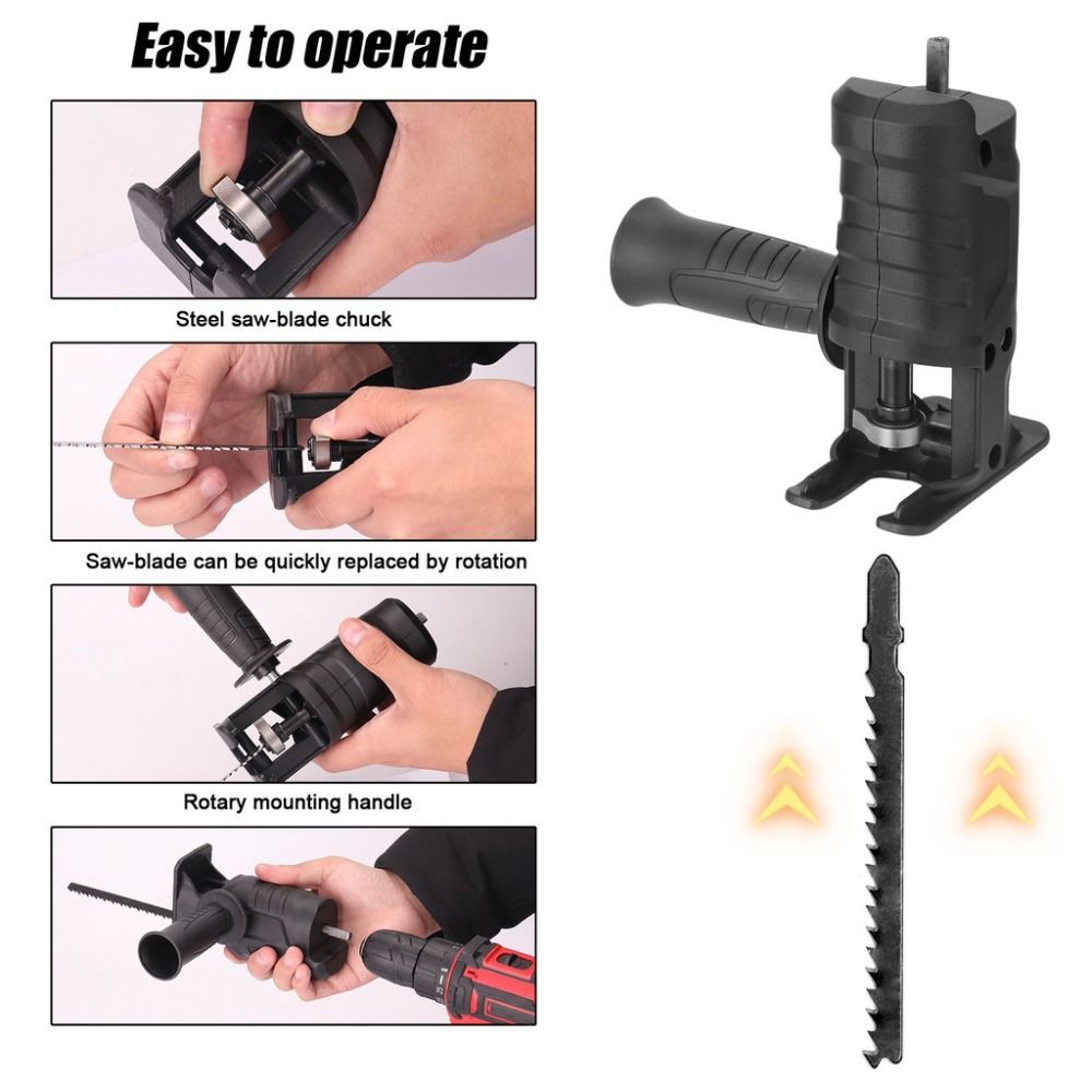 Quick Chuck Drill Saw Adapter  - Reciprocating Saw Attachment Drill recension och pris