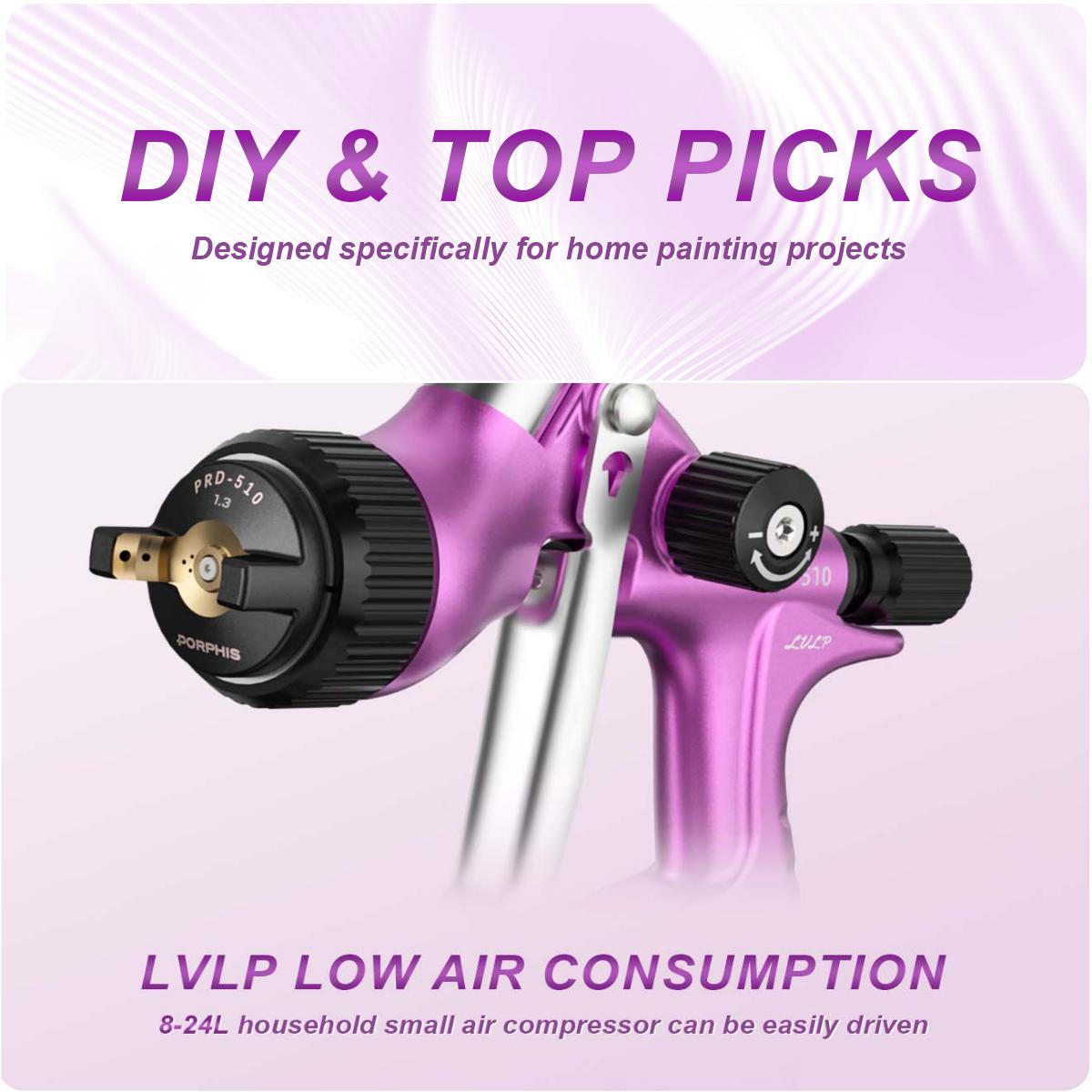 Original PORPHIS PRD-510 Paint - Airbrush Kit With Mini Compressor recension och pris