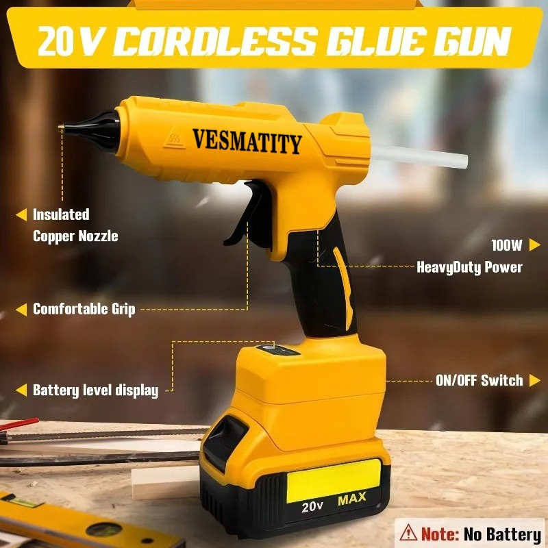 Cordless Electric Handheld Hot - Hot Melt Glue Gun Cordless recension och pris