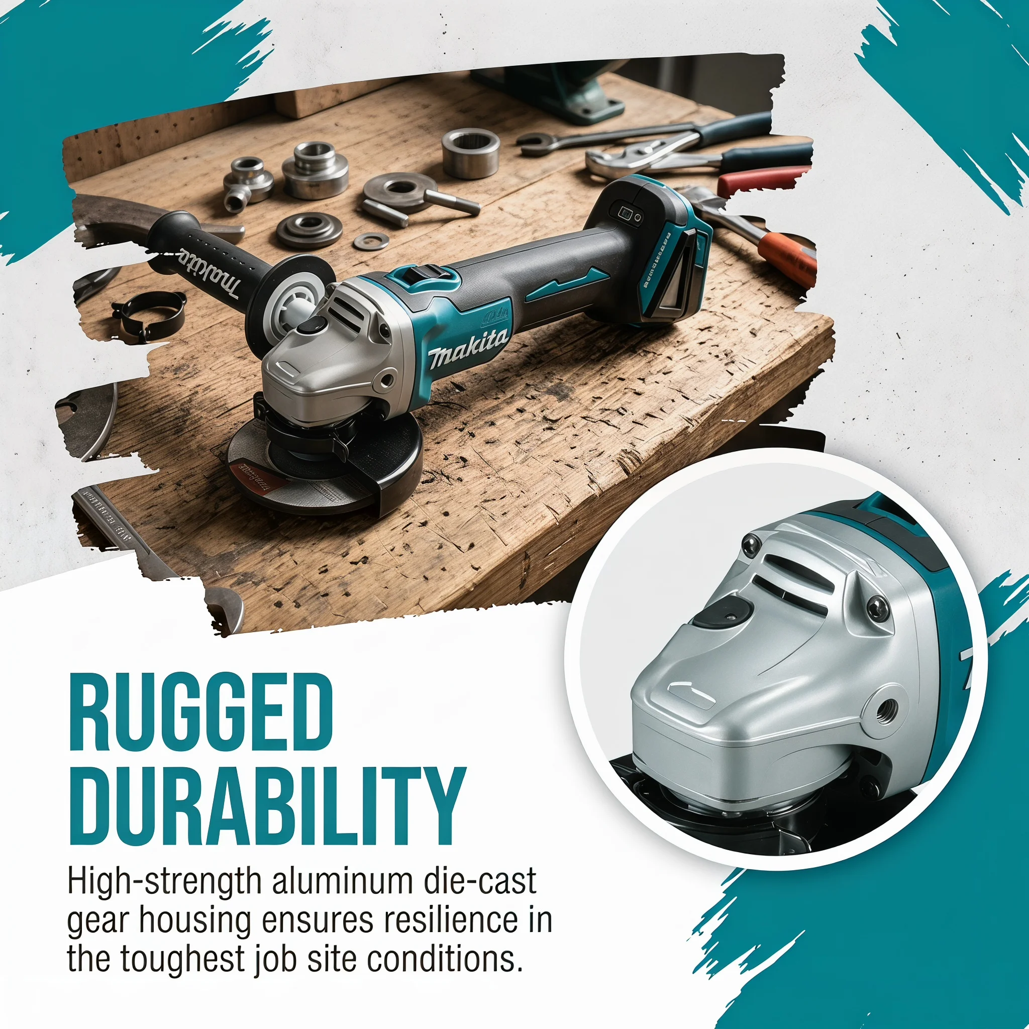 100mm High Power Makita DGA404 - Brushless Angle Grinder Battery Powered recension och pris